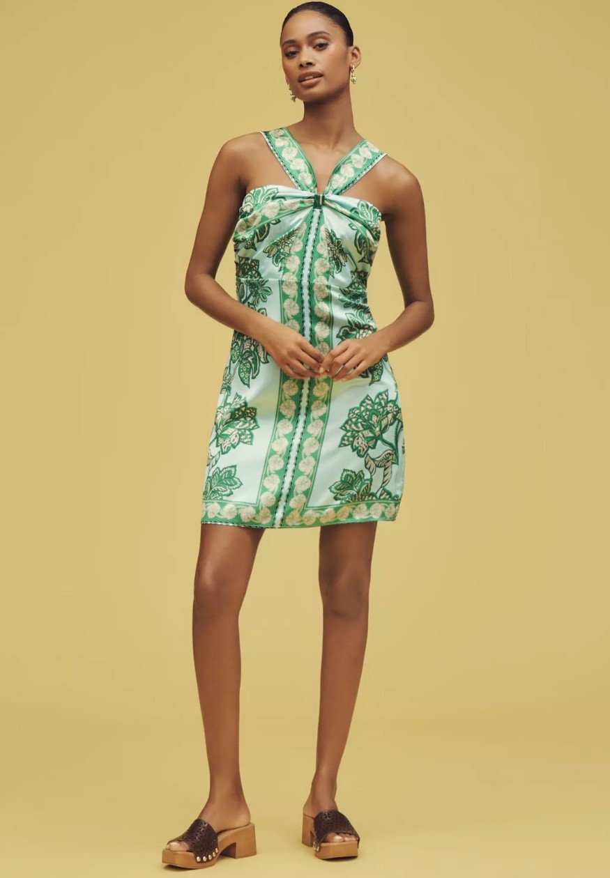 Greylin Miki Halter Mini Dress