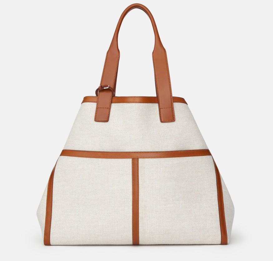 Lafayette 148 New York Linen-Hemp Garden L Tote