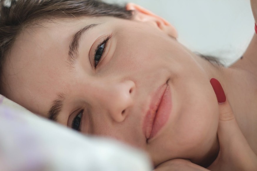 A Close-Up Shot of a Woman's Face