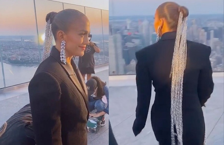 Jennifer Lopez Shows Trendy Hairstyle with Her Epic Silver Chain Ponytail for a New Music Video