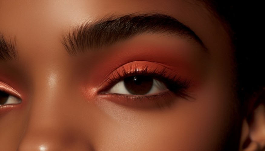 Woman with bold brows