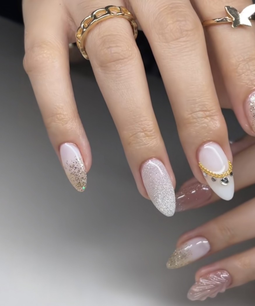 mix n match milk nails