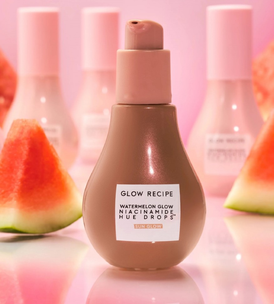 A bottle of Glow Recipe's hue drops