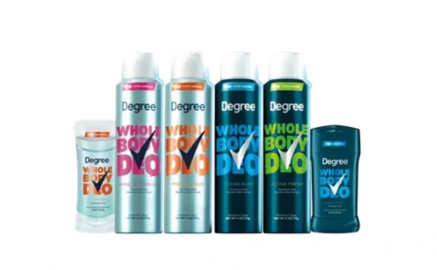 Degree's New Body Deodorant Line Promises Odorless Underarm, Feet for 72-Hour Wear