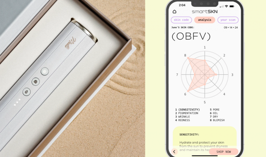 Create Your Personalized Korean Skincare Line Using This AI Portable Skin Analyzer